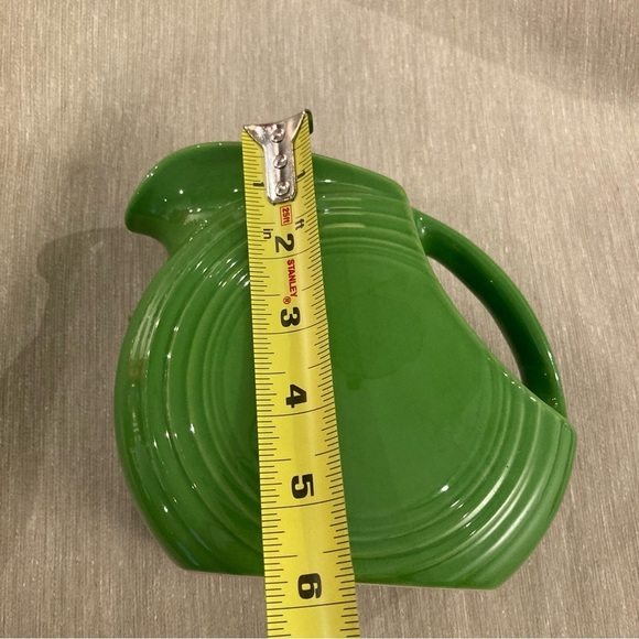 FIESTA Original Shamrock Green Small Disk Pitcher Vintage - Picture 7 of 9
